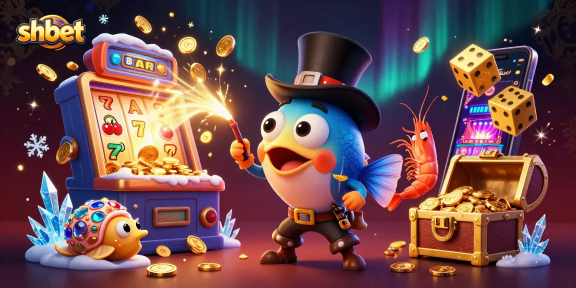 Join the adventure at shbet with a glowing anglerfish and treasure, celebrating big wins in a vibrant casino world.