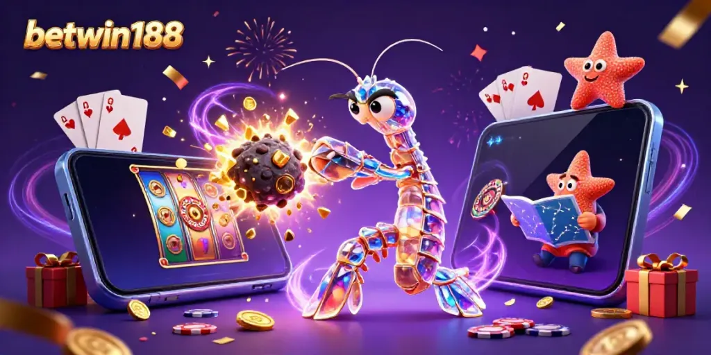 Pengguna BETWIN188 menemukan akses cepat ke permainan slot digital dengan ilustrasi yang dinamis.
