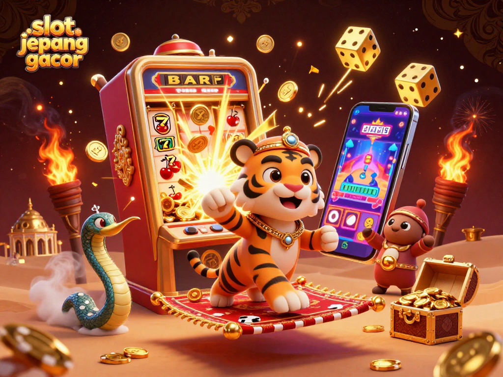 Experience thrilling wins with slot jepang gacor as characters celebrate rich jackpots amidst stunning visuals.