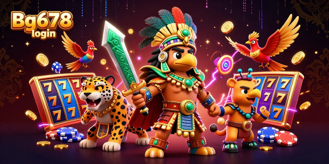 Experience the excitement of Bg678 login with vibrant casino elements and dynamic warriors.