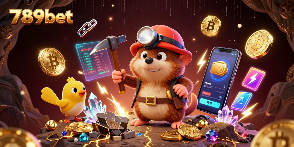 Join the adventure with 789bet as you explore a treasure-filled cave in this dynamic illustration.