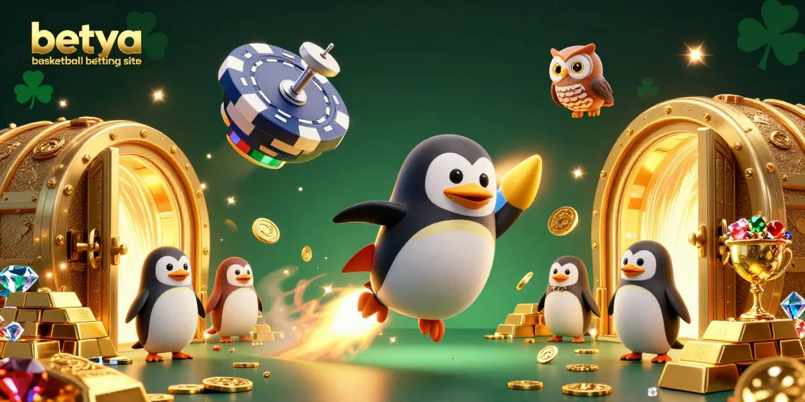 Engage in thrilling action at the betya basketball betting site with our vibrant 3D casino illustration.