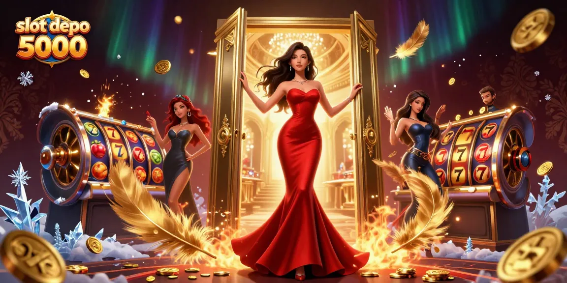 Engage in thrilling gameplay at slot depo 5000 with our vibrant casino illustration.