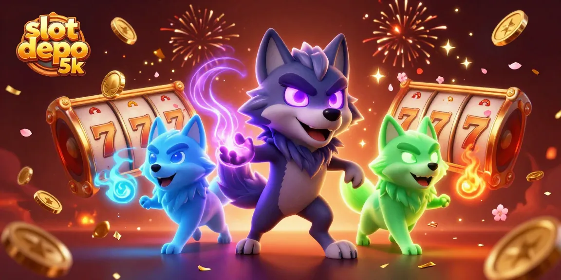 Experience thrilling gameplay at slot depo 5k with vibrant slot reels and captivating characters.