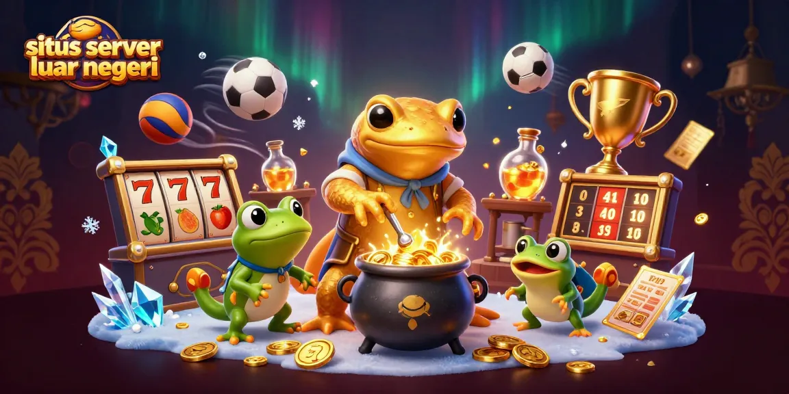 Experience excitement at situs server luar negeri with a vibrant scene of a golden salamander alchemist and dynamic gaming elements.