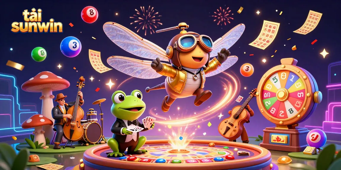 Tải sunwin with dynamic cards dealt by frog croupier at a vibrant lily pad casino