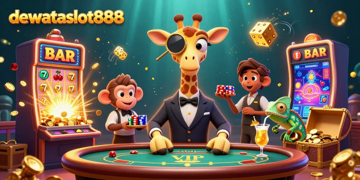 Judi slot di dewataslot888 dengan atraksi jackpot yang menggelegar dan simbol ceria yang memukau.
