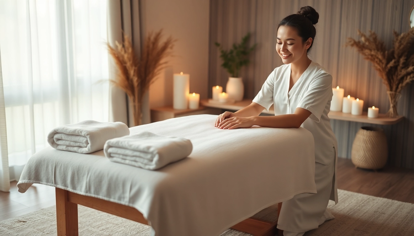 전문 치료사가 이완을 준비하는 차분한 가정 환경에서 편안한 오산출장마사지 세션을 즐겨보세요.